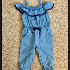Toddler Girls Jean Romper